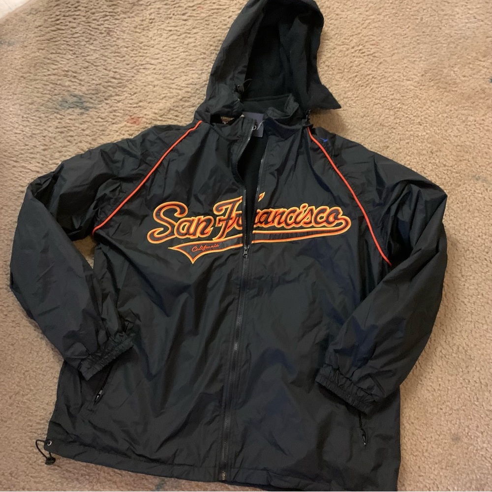 Sf Giants nwt zip jacket windbreaker